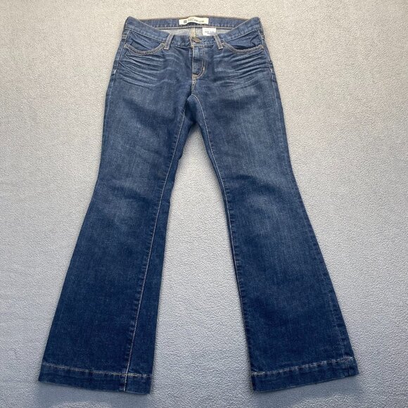 Gap Jeans Womens 2 Boot Cut Long‎ Lean Mid Rise Dark Wash Denim Stretch 30x29 - Picture 9 of 9
